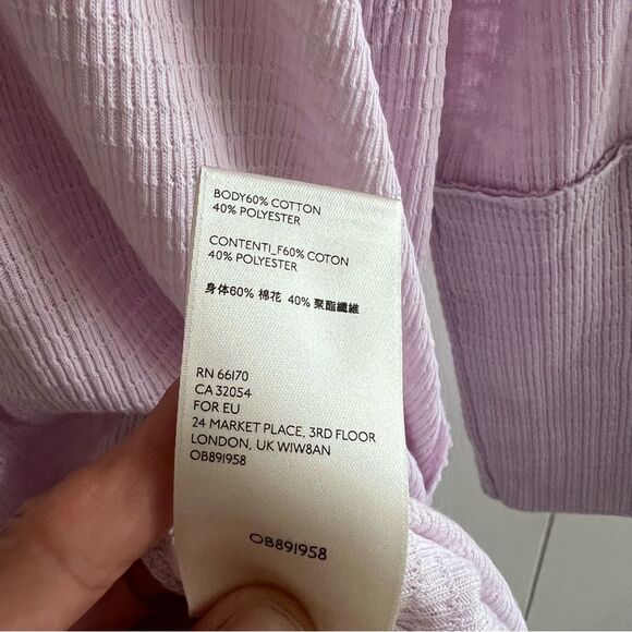 Free People We The Free Oversized Citrine Textured Thermal Long Sleeve Top - Picture 4 of 10